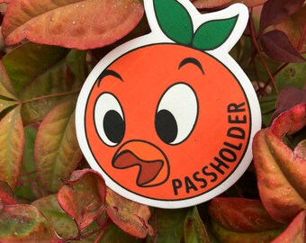 Orange Bird Passholder Pin (large)