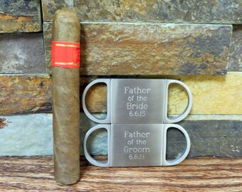 Personalized Cigar Cutter - Guillotine Cutter - Father of the Bride Gift- Father of the Groom Gifts (GC155)