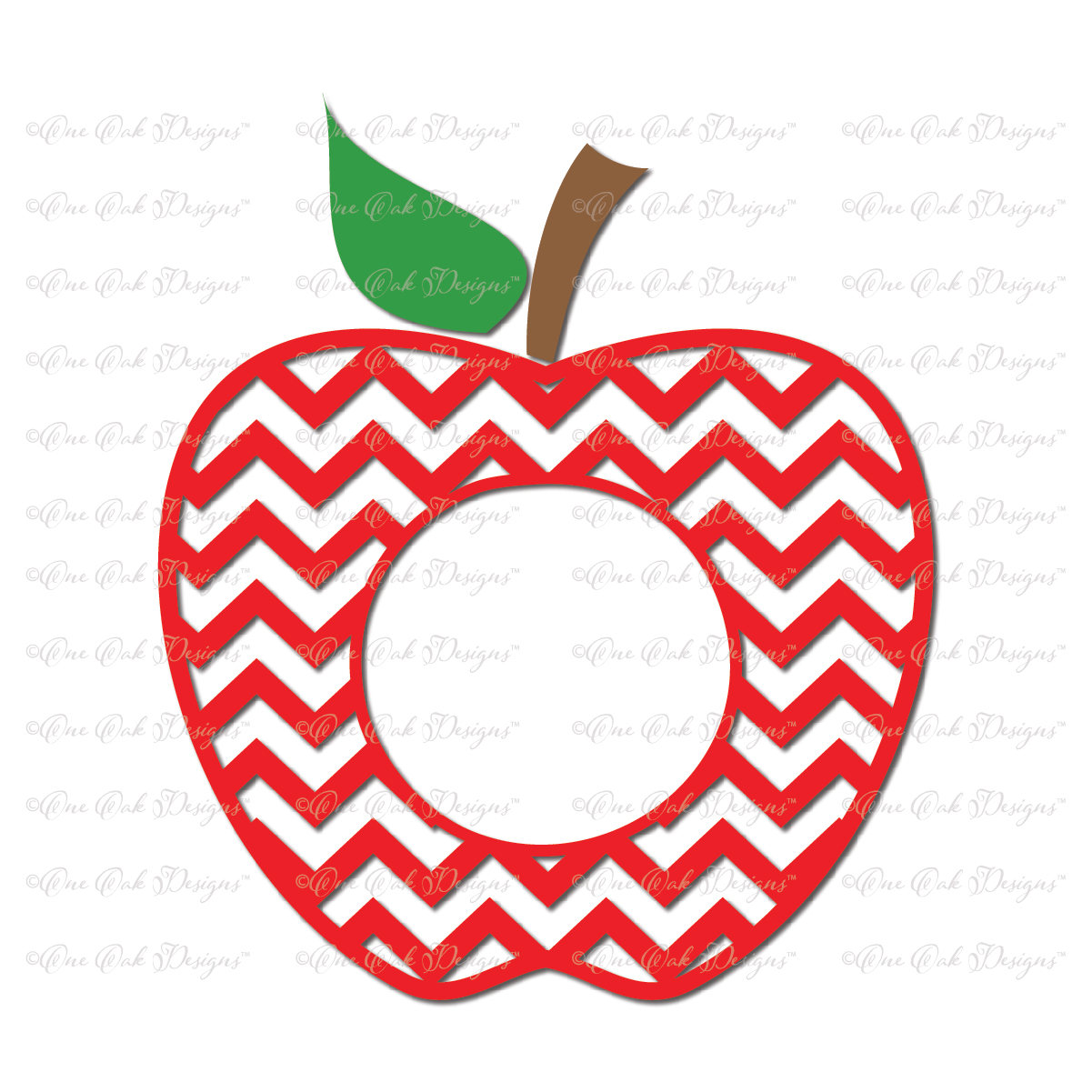 Download Free Chevron Apple Svg Apple Svg Apple Split Monogram Layered Svg Cut File