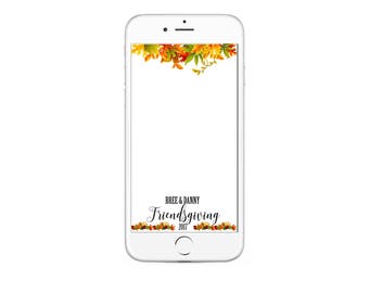 Friendsgiving Snapchat GeoFilter