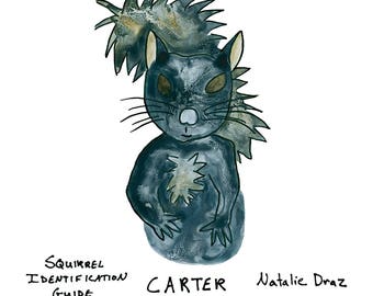 Kühlschrank-Magnet TANZENDES EICHHÖRNCHEN