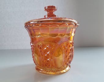 Vintage Carnival Covered Candy dish