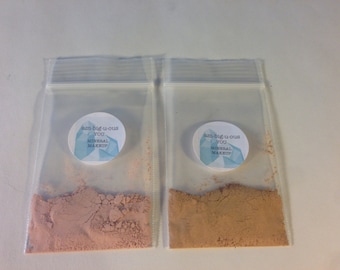 Sample of Two Different Mineral Foundation Colors