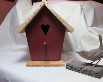Handmade, Country Red, Wren House, Bird House, Garden Decor