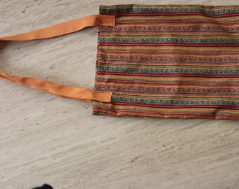 Orange Multi Color Tote Bag