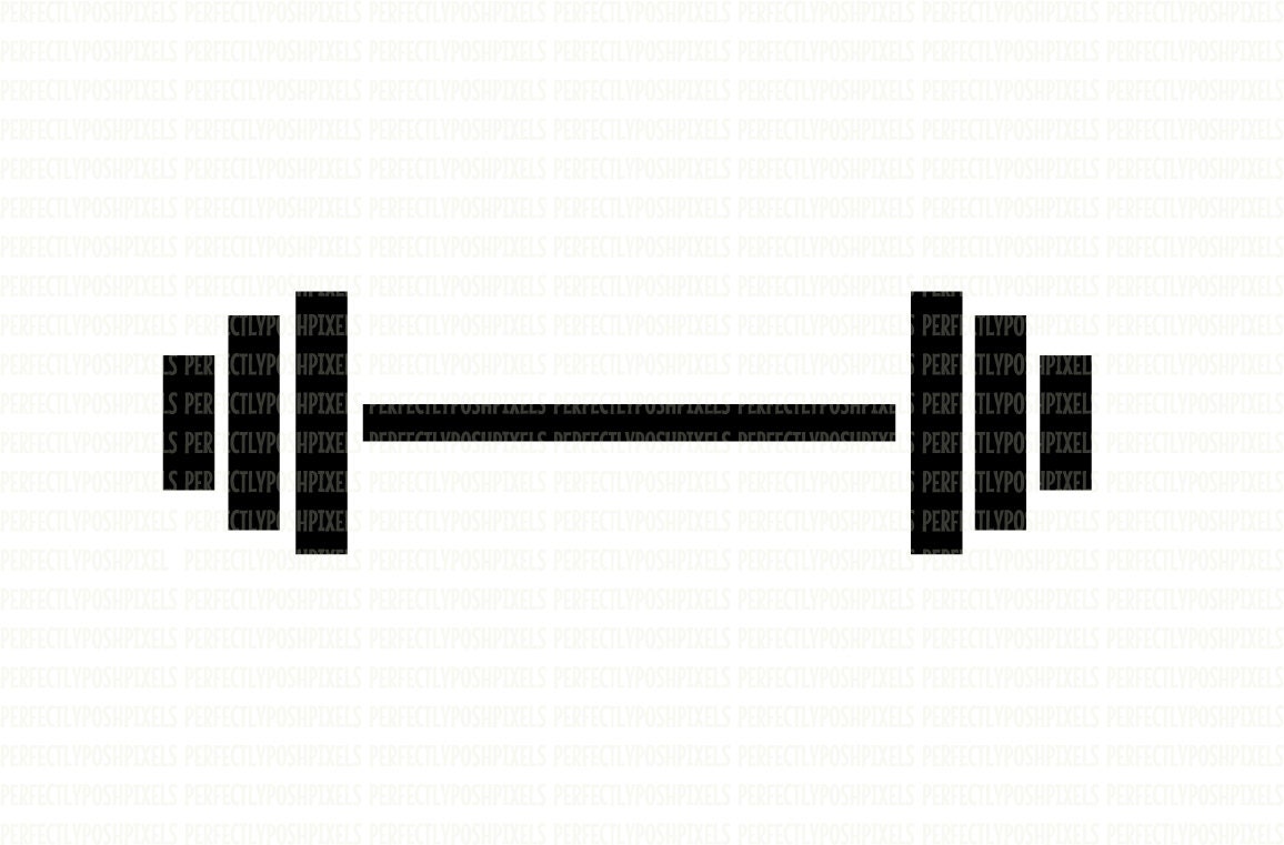 Barbell Weights Fitness SVG Digital File dxf EPS Clip art Cut