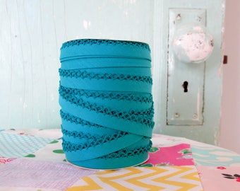 Topaz Crochet Edge Double Fold Bias Tape (No. 60)