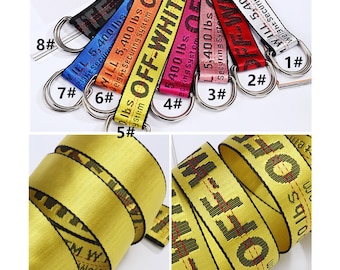 off-white belts,ladies waistband,letters woven belts,belt loop,belt buckle,,off-white patch