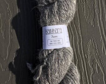 Natural Gray Alpaca/Angora DK Weight Yarn