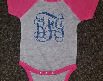 Monogrammed onesie