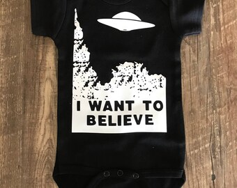 X-Files I Want to Believe Baby Bodysuit Onesie®