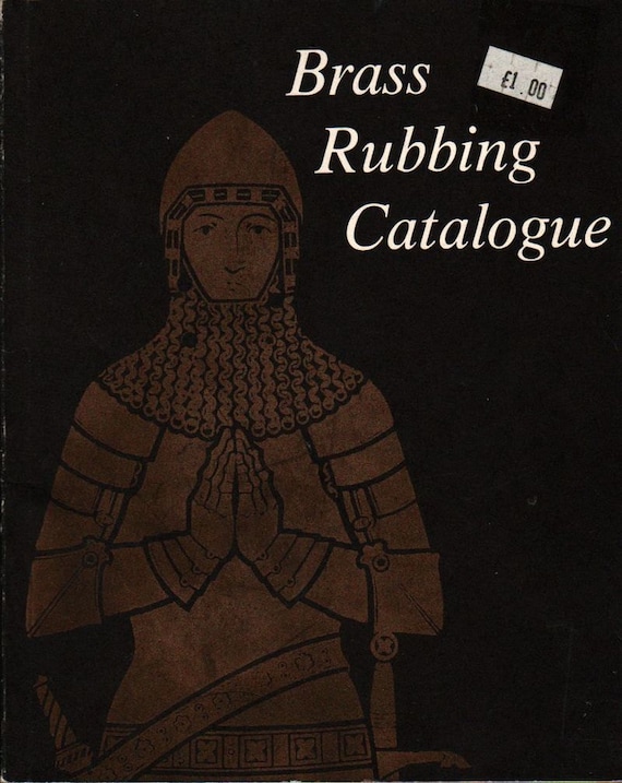 Brass Rubbing Catalog + Ann Davies + 1978 + Vintage Book