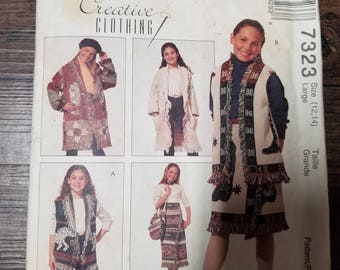 McCall's Pattern Child Size 12-14 #7323