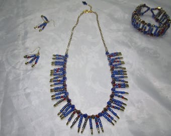 Multi-color Bead Necklace Set