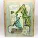 St. Patrick's Day Card - Victorian Woman - Vintage Style St Patrick's Day Greeting Card - Victorian Irish Shabby Chic Handmade Greeting