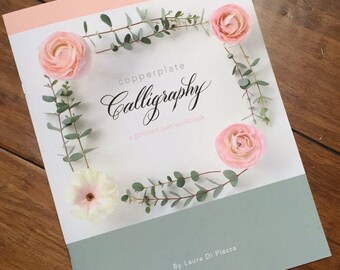 SALE - PRINT - Copperplate Calligraphy Workbook - Learn Calligraphy - How- To Workbook