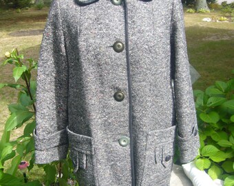 Vintage 1970's, Tweed Coat.