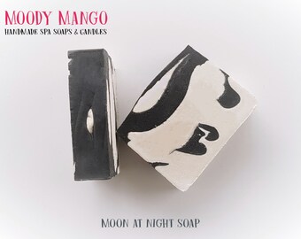 No30. 'MOON AT NIGHT' Handmade Soap with Activated Charcoal