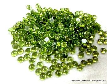 5 pcs 6mm Peridot Cabochon Round Gemstone, Peridot Round Cabochon, AAA Quality 100% Natural Peridot Round Cabochon Calibrated Size Gemstone