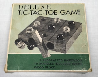 Deluxe Wooden Tic-Tac-Toe Game