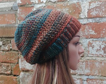 Colorful crochet beanie , Women's beanie hat . Winter beanie . Crochet hat .