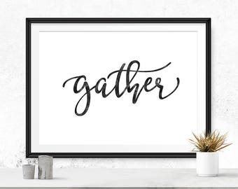  Gather  wall  art  Etsy