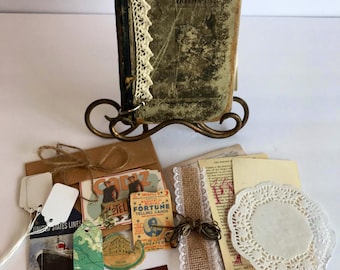 Handmade Vintage Journal Junk Journal Diary Rustic Antique