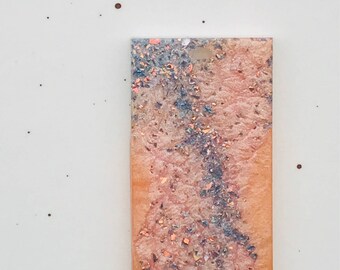 Resin Necklace Pendant, Glitter, Opal