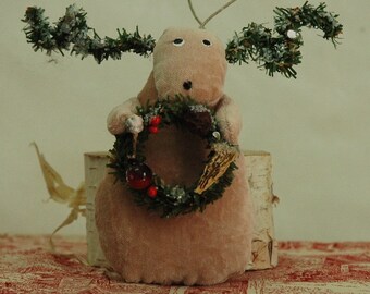 Folk Art Reindeer (V-REINDEER-WREATH/STAR)