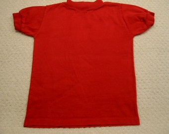 Vintage red short sleeved Buster Brown tee shirt . . . size 5 . . . from the 1960's . . .excellent condition . . . Made in the USA