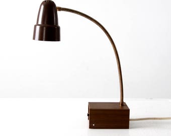 mid-century desk lamp, goose neck lamp, 1960s Universal Lamp Co