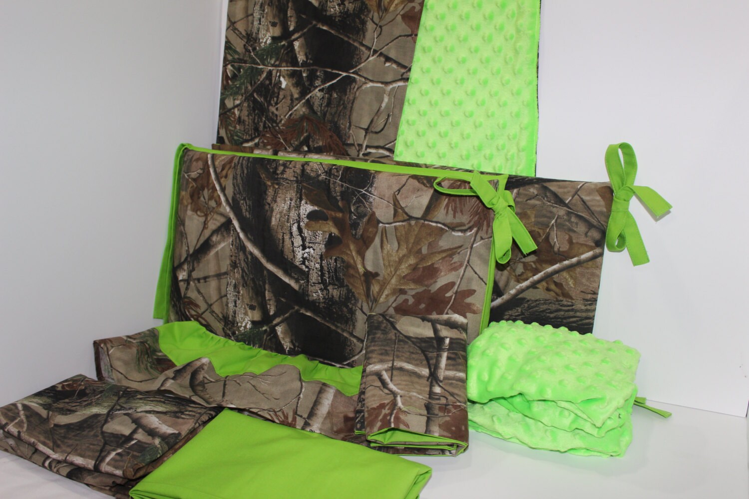 Crib Bedding Mini Crib Realtree AP 5 Piece Bumperless