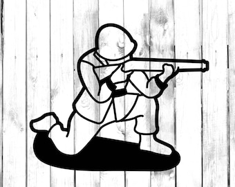 Toy Soldier with Rifle - Car/Truck/Home/Laptop/Computer/Phone Decal