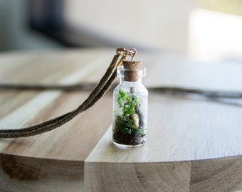 Handcrafted Moss Terrarium Necklace