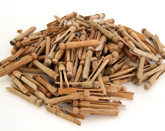 100+ Vintage Wooden Peg Clothes Pins