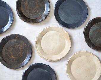 Ceramic Plate, Cake Plate, Stoneware plate, Dessert Plate, Salad Plate, Modern Plate, Handmade Plate, Gift For Her.