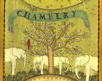 Artist's book. "Chambery alphabet". Poetry of J - P Gavard-Perret.