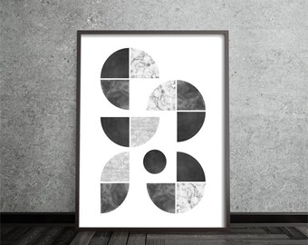 Abstract, Art, Poster, Mid Century Modern, Minimalist, Modern Art Print, Geometric, Contemporary