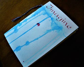 art journal, handmade journal, mixed media, watercolor paper, journaling, book