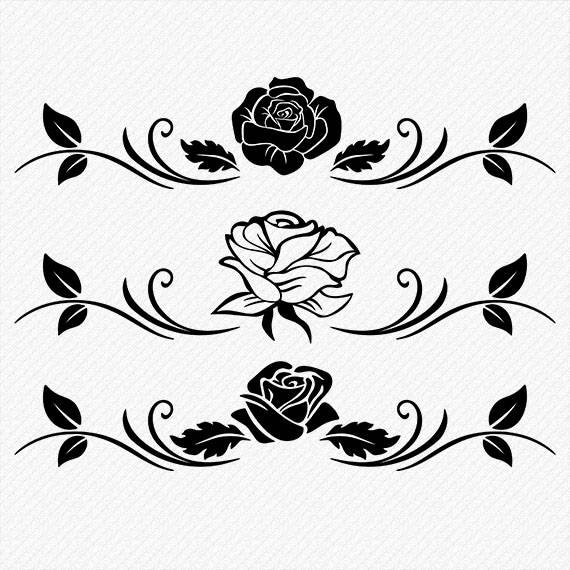 Download Rose Silhouette Rose Clipart Rose Vector Roses Clipart