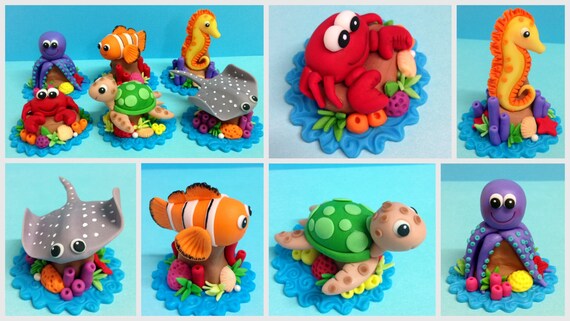 Fondant Sea Hourse Cake Topper Fondant Sea Hourse Cake Topper