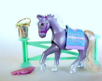 Vintage Littlest Pet Shop Crystal Pony Playset by Kenner 1994