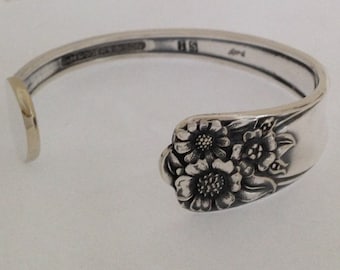 Spoon Bracelet. Cuff Bracelet. APRIL Spoon Jewelry. Silverware Jewelry. Silver Bracelet.