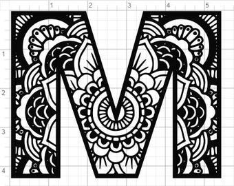 Download Mandala alphabet | Etsy