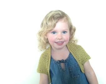 Olive Shrug, PATTERN pdf, UK crochet terms,