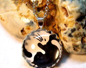 Cat Ying Yang Pendant