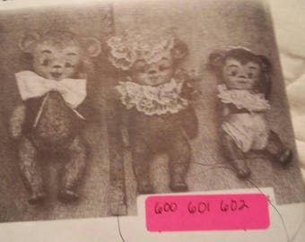 Bil-mac molds 600, 601, and 602. The three bears SALE! regular price 145.00
