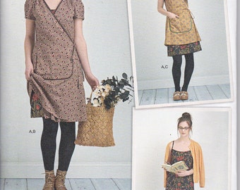Simplicity 8186 Misses Dottie Angel Frock Wrap Dress and Slip Sewing Pattern Sizes 4-12 New UNCUT