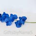Royal Blue silk orchids, silk orchid flower, silk orchid stems, horizon blue silk phalaenopsis orchid, butterfly orchid stems, sapphire