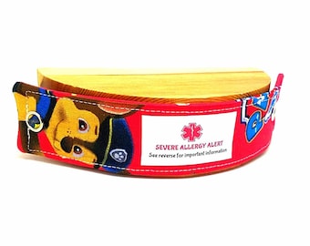 Kids Medical Alert Bracelet Child ID Bracelet Allergy Alert Clothing Autism Safety Band Paw Patrol